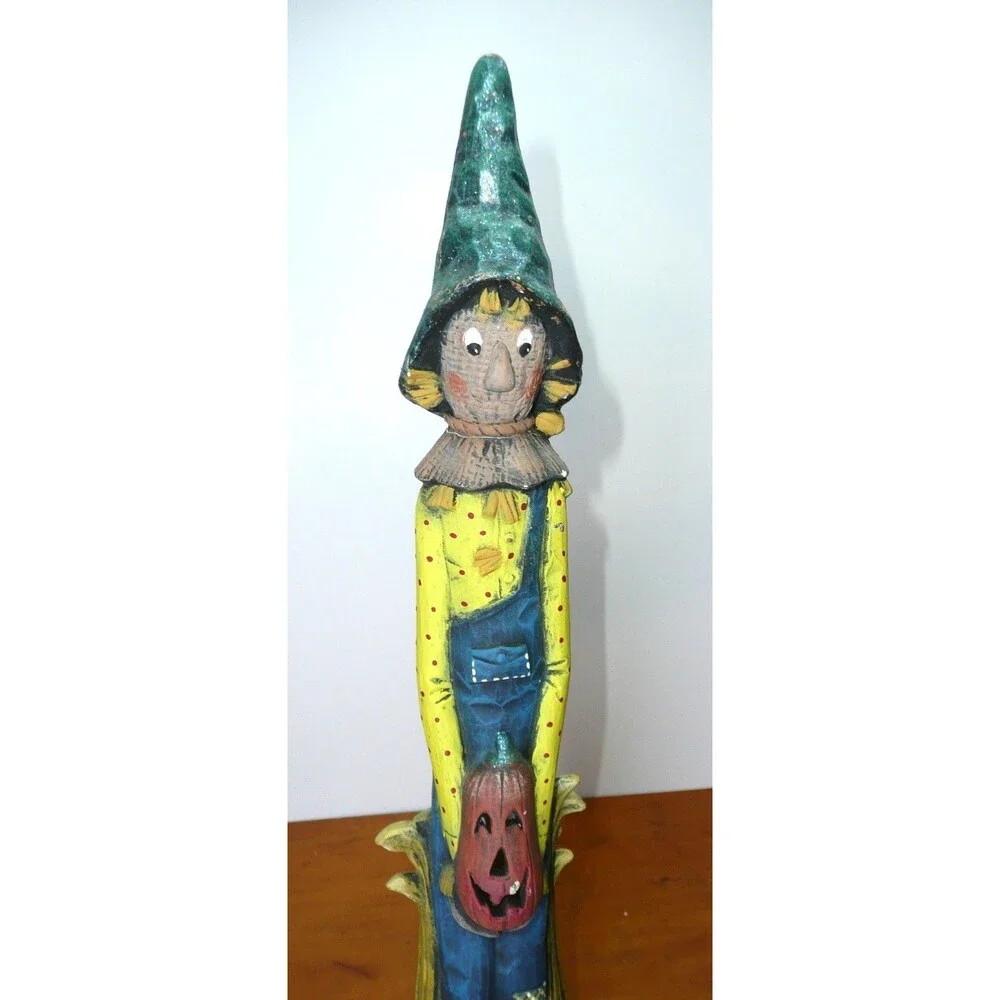 Vtg SCIOTO Halloween Scarecrow w/ Jack O Lantern Pencil Figure 16